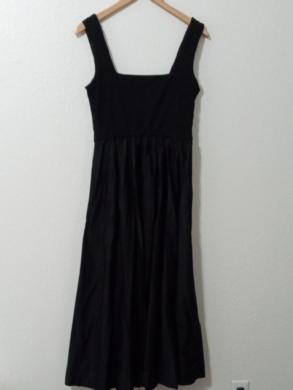 ME+EM Black Square-Neck Midi Dress - Picture 5 of 9